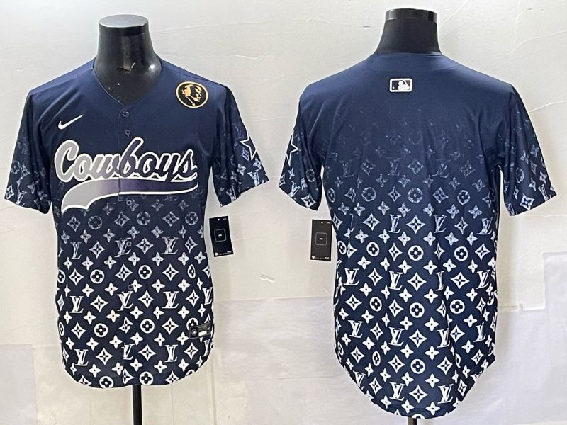 Men 2025 Dallas Cowboys Blank Drak Blue Nike Limited NFL Jersey 02